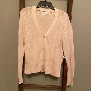 Cream library cardigan size L
